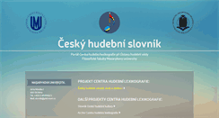 Desktop Screenshot of ceskyhudebnislovnik.cz