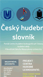 Mobile Screenshot of ceskyhudebnislovnik.cz