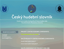 Tablet Screenshot of ceskyhudebnislovnik.cz